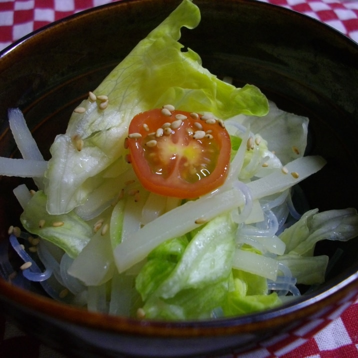 昆布茶でシャキシャキじゃがいもサラダ